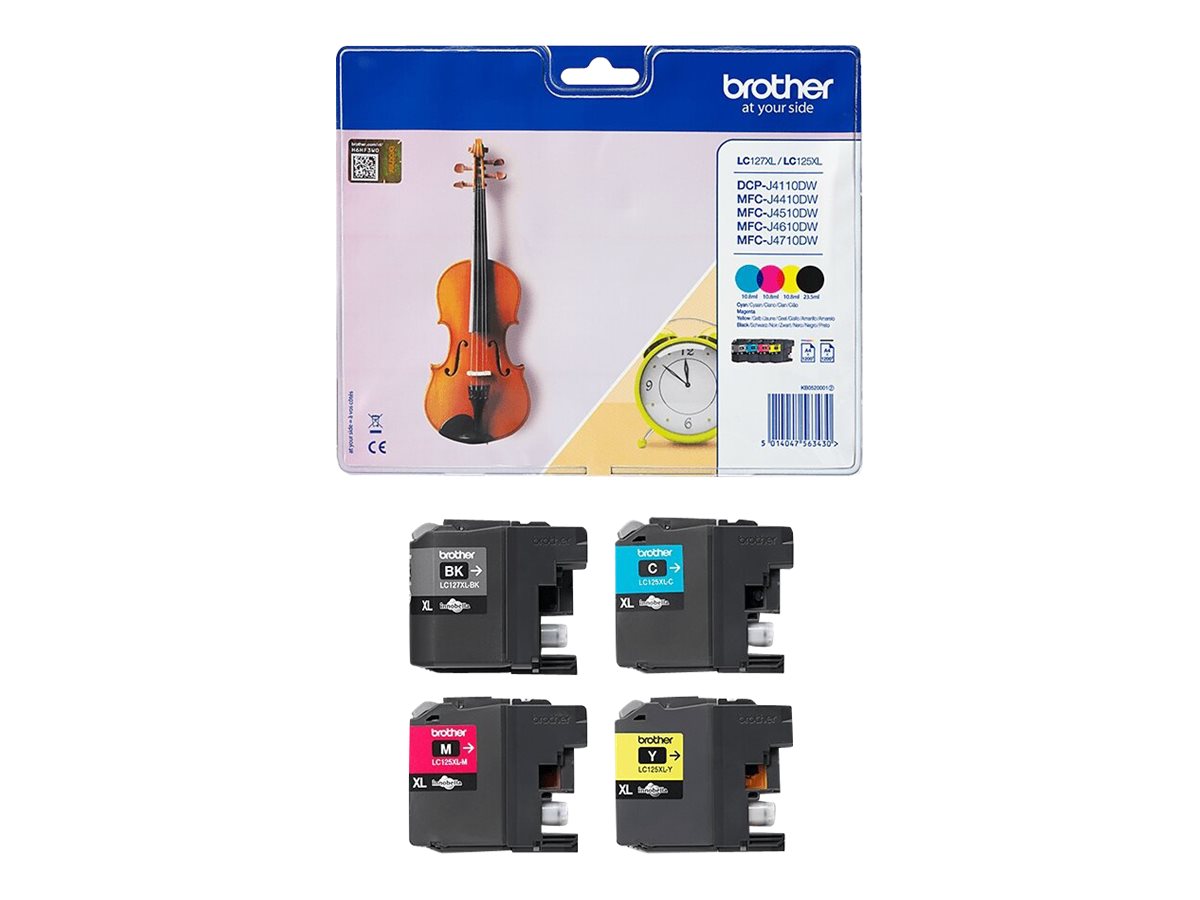 LC127XLVALBP BROTHER MFC Tinte (4) cmyk LC127XLVALBP BROTHER MFC Tinte (4) cmyk