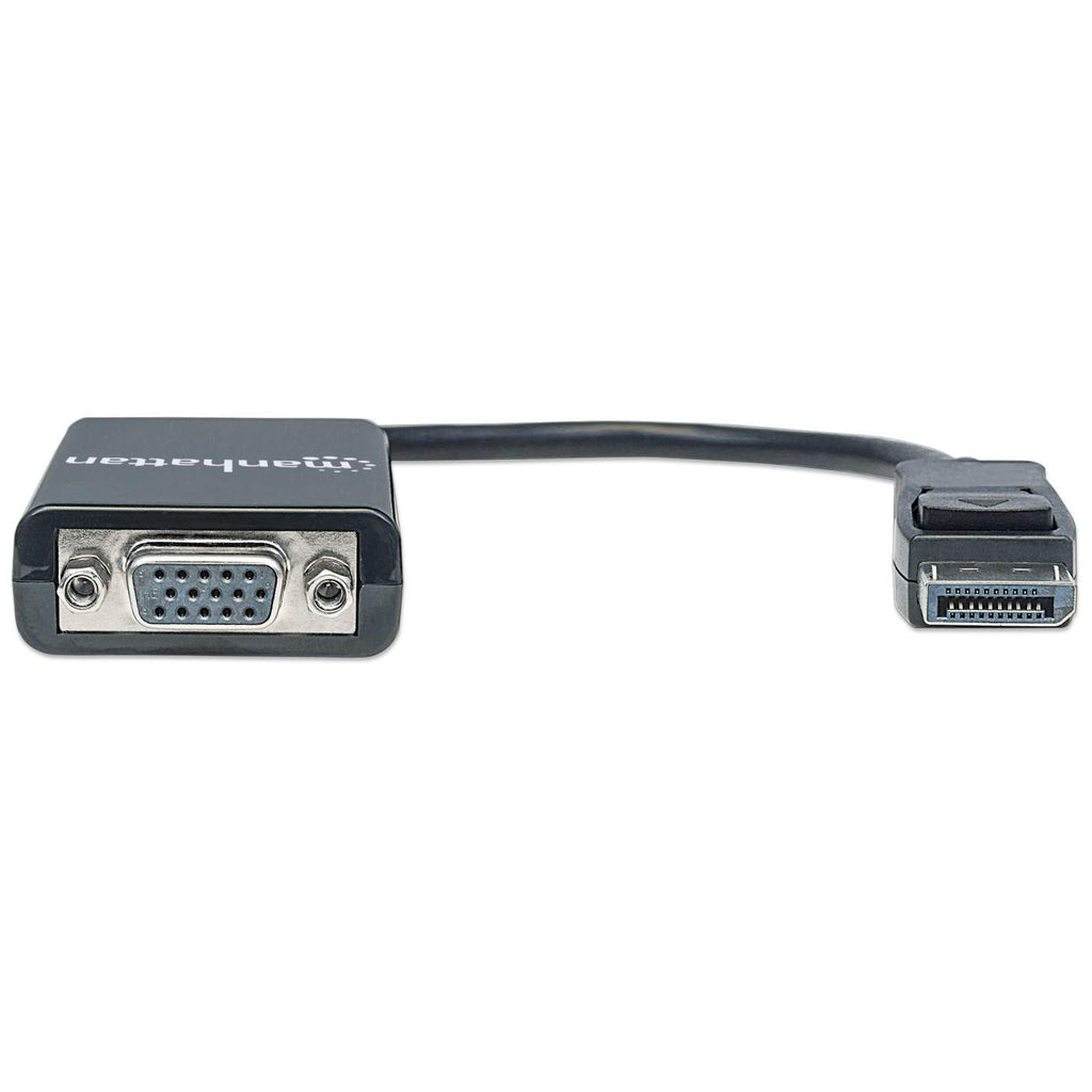 MANHATTAN DisplayPort auf VGA Konverter zum einfachen Anschluss von PCs mit DisplayPort an VGAMonitore, Beamer und mehr