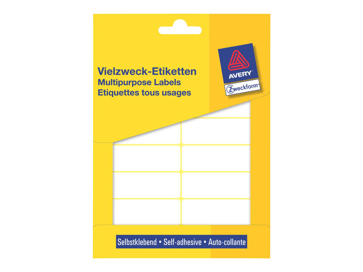 392 AVERY Zweckform Etiketten 3340 weiss 62,0 x 19,0 mm 392 AVERY Zweckform Etiketten 3340 weiss 62,0 x 19,0 mm