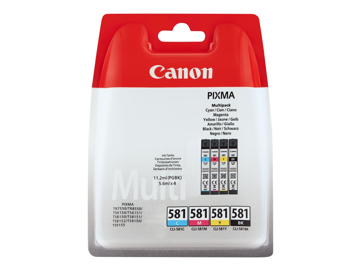 CANON CLI581 Ink Cartridge CMYBK MULTI BL SEC