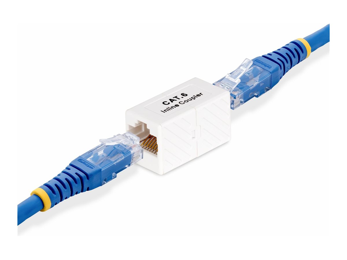 STARTECHCOM RJ45 Kupplung Inline Cat6 Kupplung Lankabel Verlaengerung T568 Stecker FF Netzwerkkabel Verlaengerung