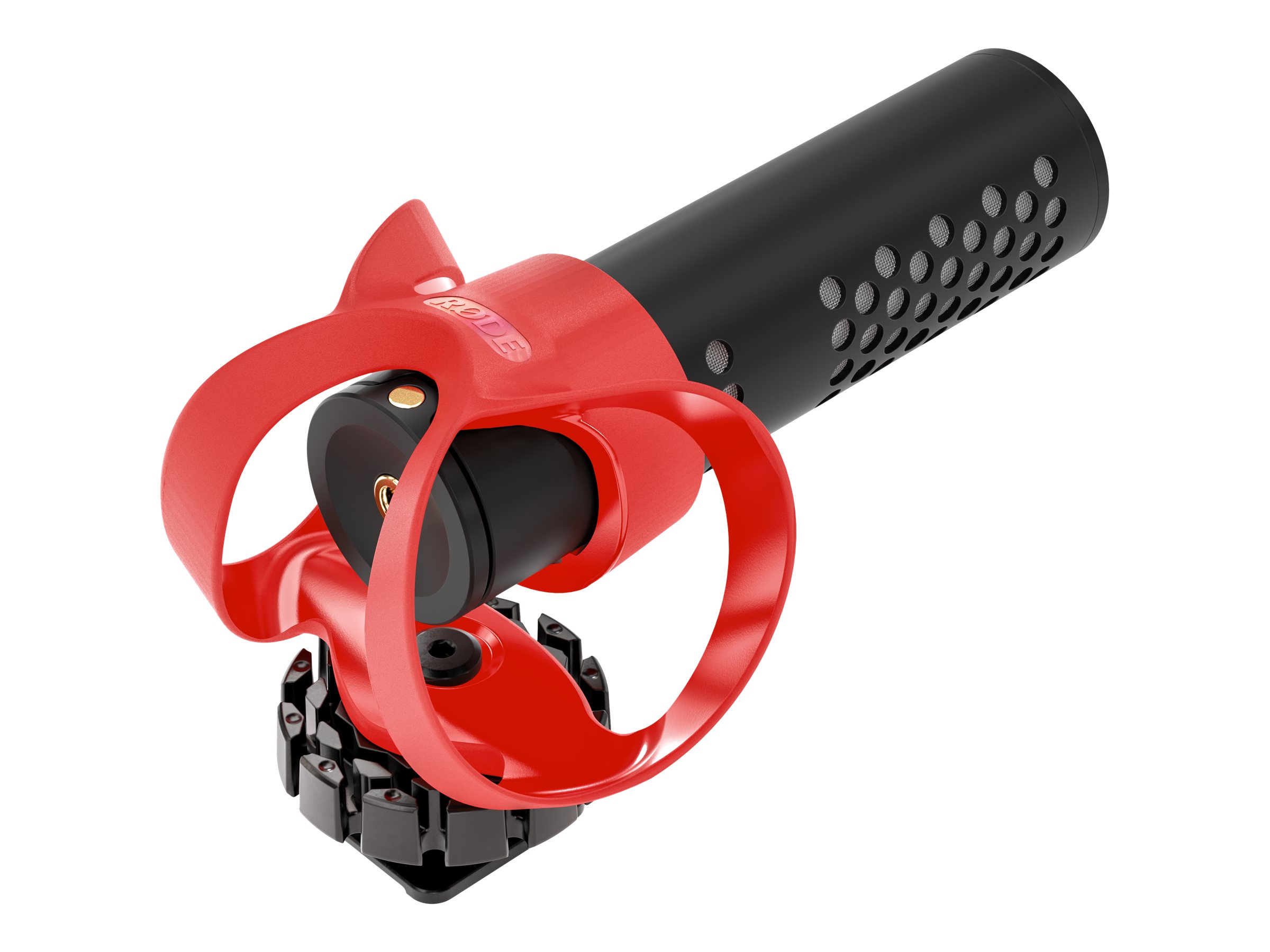 Rode VMICROII VideoMicro II Ultra-kompaktes Richtrohrmikrofon, Schwarz/Rot
