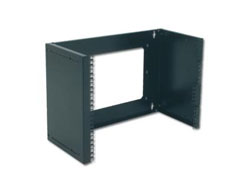 DIGITUS 8HE Wandmontage Patch-Halter 372x505x250mm, Schwarz