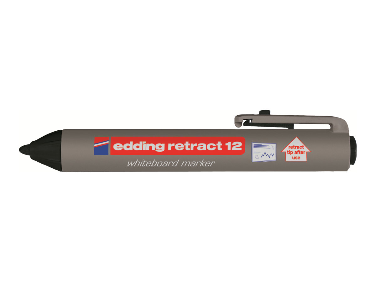 edding retract 12 WhiteboardMarker schwarz 1,5 3,0 mm, 1 St