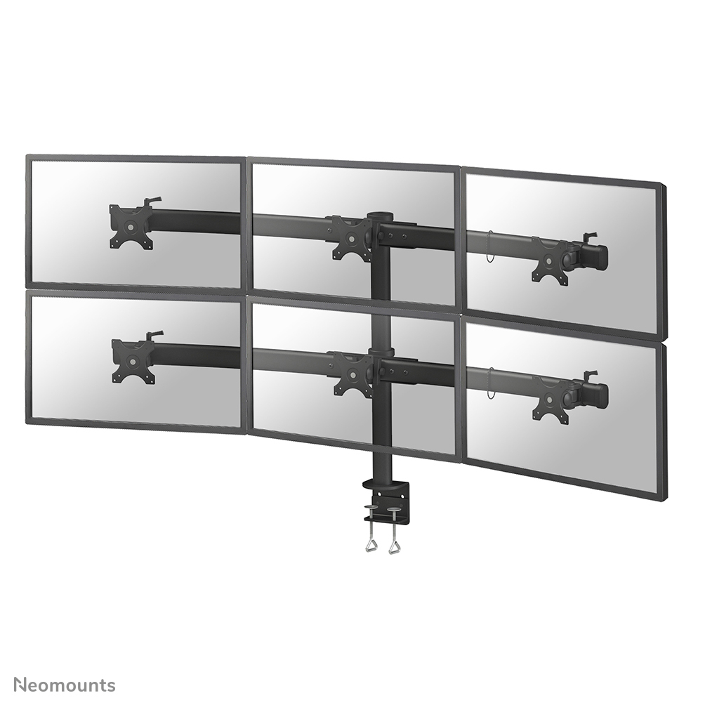 Neomounts Tischhalterung fuer sechs Flachbildschirme bis 27 69 cm 8KG FPMAD700D6