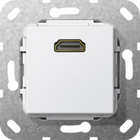 Gira Einsatz HDMI 567003 2.0a + HDR 1fach Kabelpeitsche rw Gira Einsatz HDMI 567003 2.0a + HDR 1fach Kabelpeitsche rw