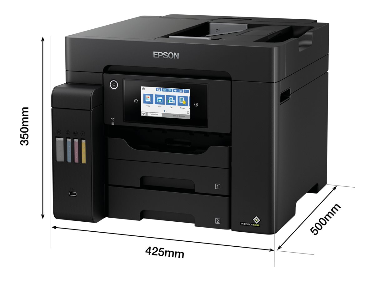EPSON EcoTank ET-5805 4 in 1 Tintenstrahl-Multifunktionsdrucker schwarz EPSON EcoTank ET-5805 4 in 1 Tintenstrahl-Multifunktionsdrucker schwarz