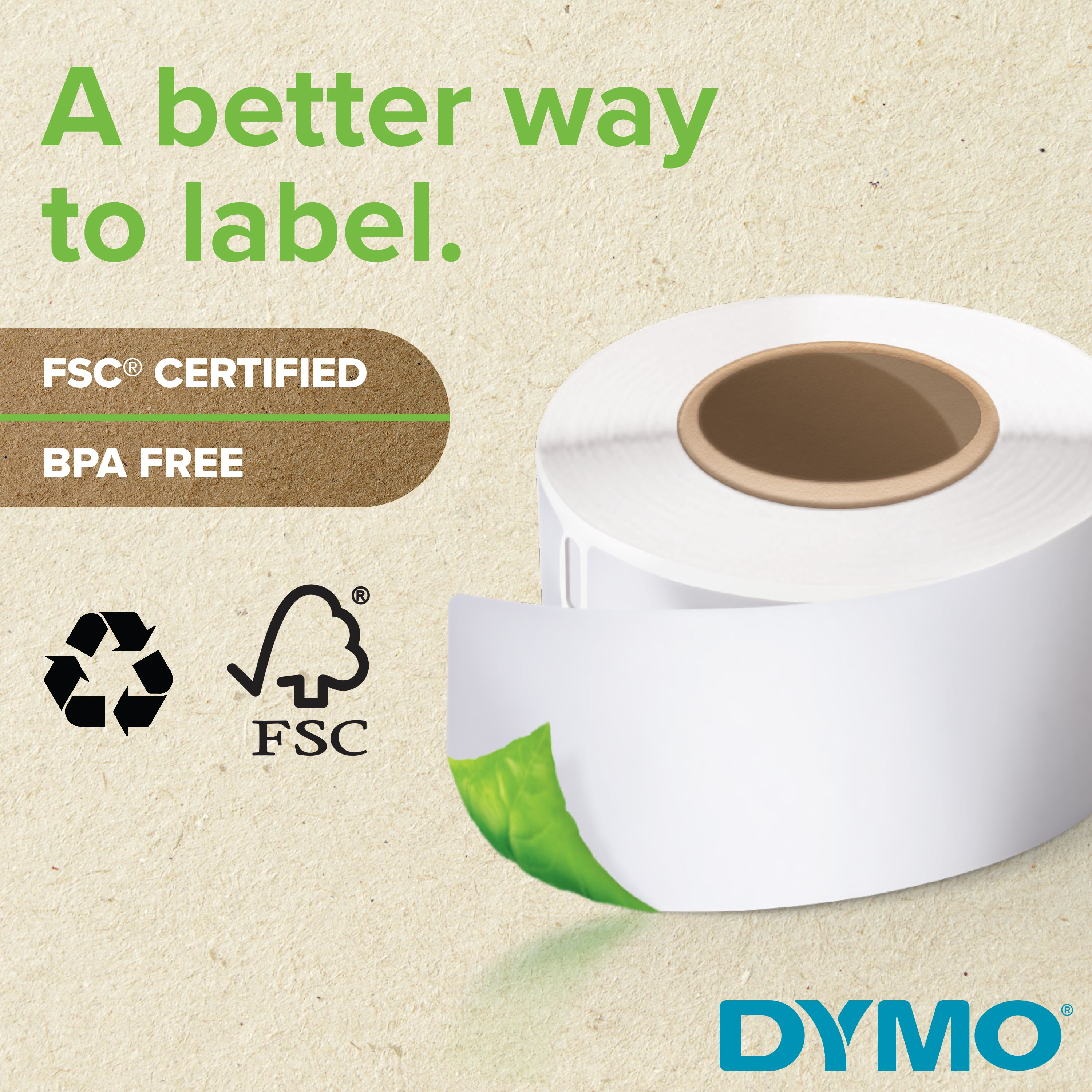 Dymo LabelWriter Ordner-Etiketten schmal 190x38mm