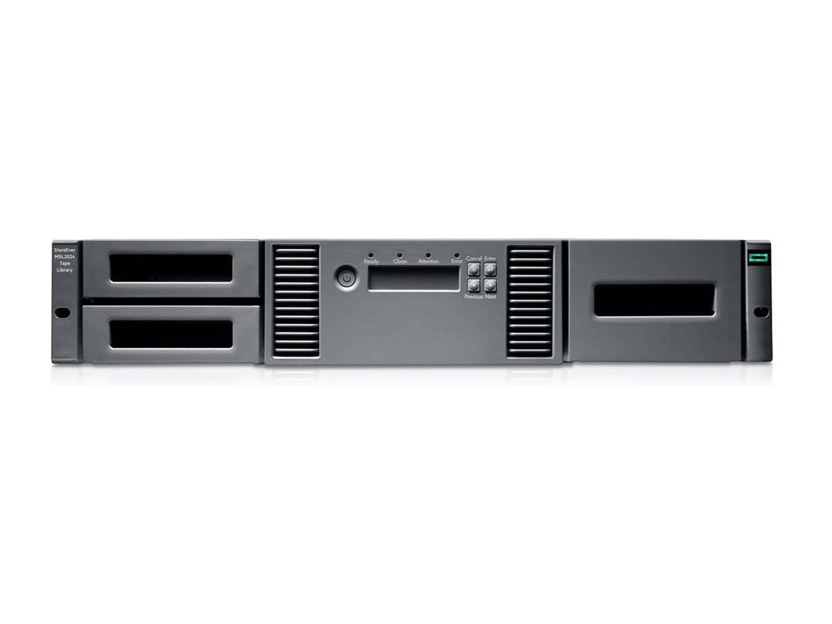 HPE StorageWorks MSL2024 0x Drive Library without any Drives