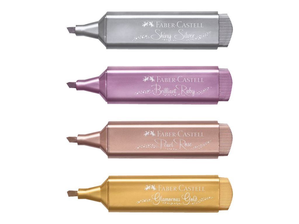 FABER-CASTELL TL 46 Textmarker farbsortiert, 4 St. FABER-CASTELL TL 46 Textmarker farbsortiert, 4 St.