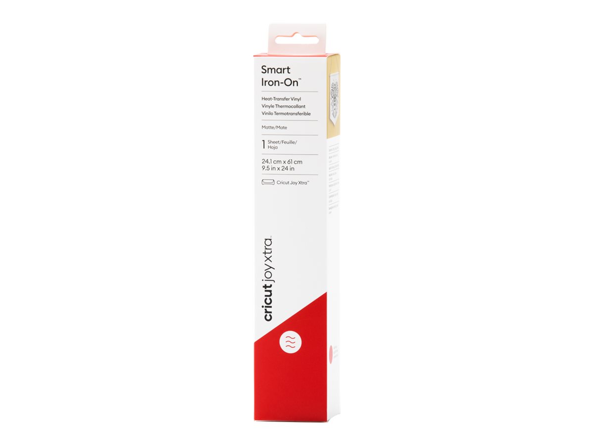 cricut™ Joy Xtra Smart Iron-On Aufbügelfolie rot 24,1 x 60,9 cm, 1 Rolle cricut™ Joy Xtra Smart Iron-On Aufbügelfolie rot 24,1 x 60,9 cm, 1 Rolle