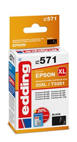 edding EDD-571 schwarz Druckerpatrone kompatibel zu EPSON 33XL / T3351XL edding EDD-571 schwarz Druckerpatrone kompatibel zu EPSON 33XL / T3351XL