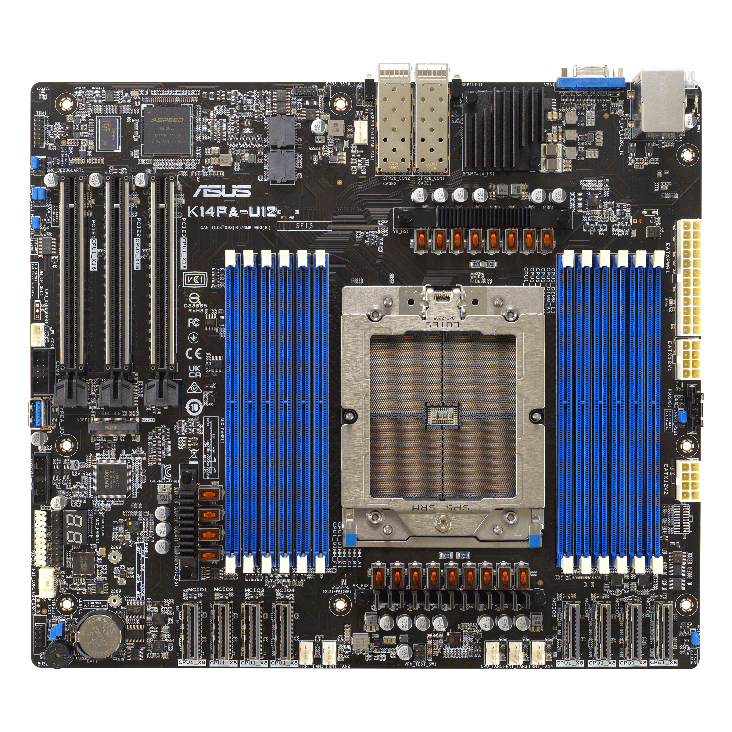 ASUS K14PAU12ASMB11 CEB 1x LGA 6096 DDR5 2x25G
