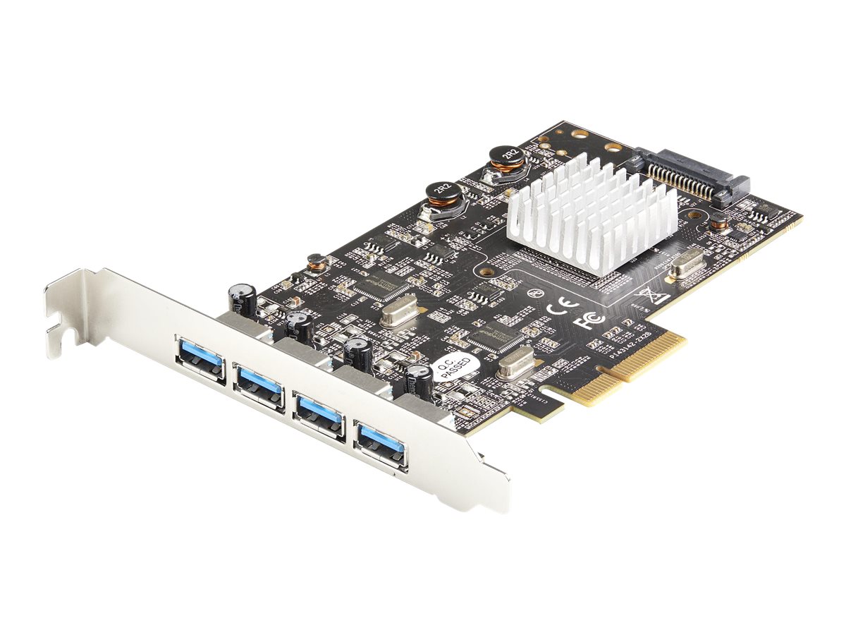 STARTECH.COM 4-Port USB 3.2 Gen 2 PCIe Karte - USB-A SuperSpeed 10Gbit/s PCI Express 3.0 x2 Host-Controller-Karte - USB Typ A STARTECH.COM 4-Port USB 3.2 Gen 2 PCIe Karte - USB-A SuperSpeed 10Gbit/s PCI Express 3.0 x2 Host-Controller-Karte - USB Typ A