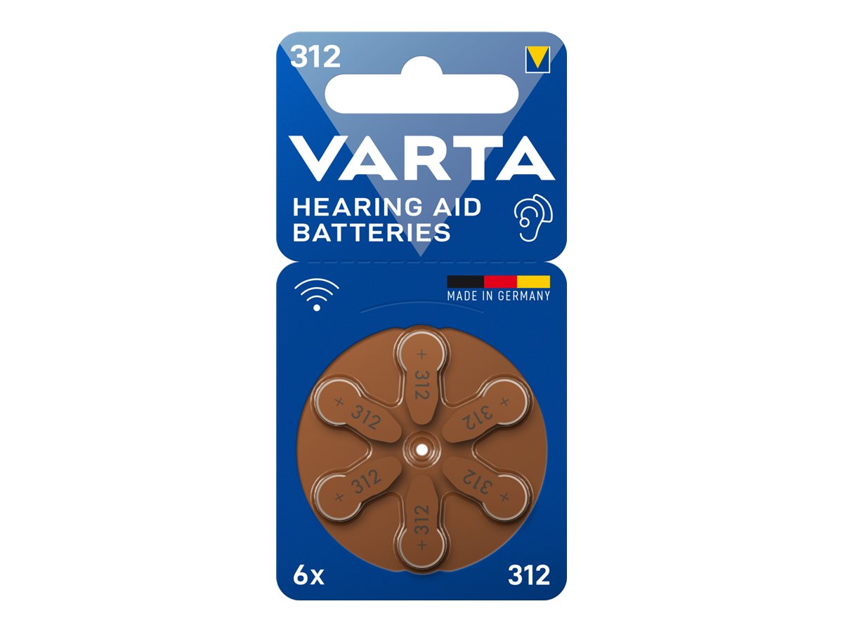 6 VARTA Knopfzellen 312 1,45 V 6 VARTA Knopfzellen 312 1,45 V