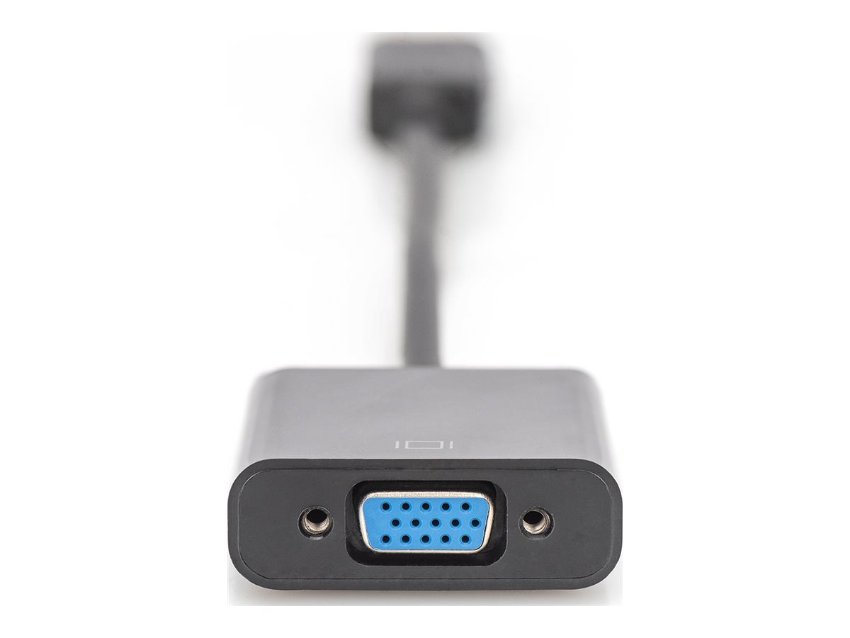 ASSMANN Adapterkabel DisplayPort Stecker auf VGA HD15 Buchse 0,15m AWG28 doppelte Schirmung