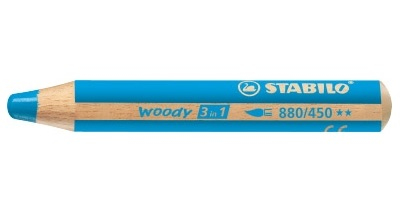 STABILO woody 3 in 1 Buntstift blau, 1 St. STABILO woody 3 in 1 Buntstift blau, 1 St.