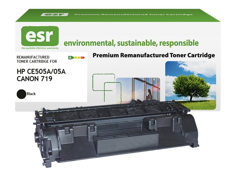 ESR Toner cartridge compatible with HP CE505A/Canon CRG-719H black remanufactured 2.300 pages