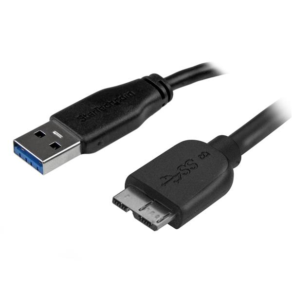 STARTECHCOM Slim Micro USB 30 Cable MM 2m 6ft
