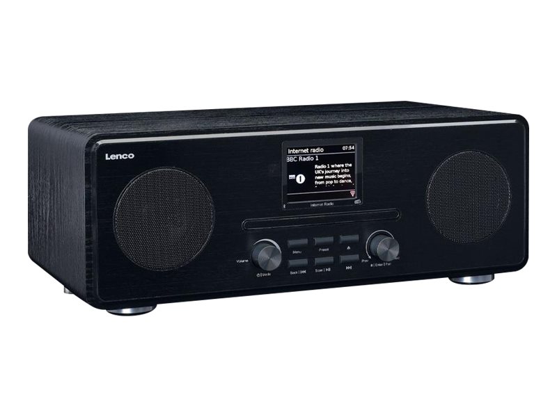 LENCO DIR260BK Internetradio mit DAB, BT CD, schwarz
