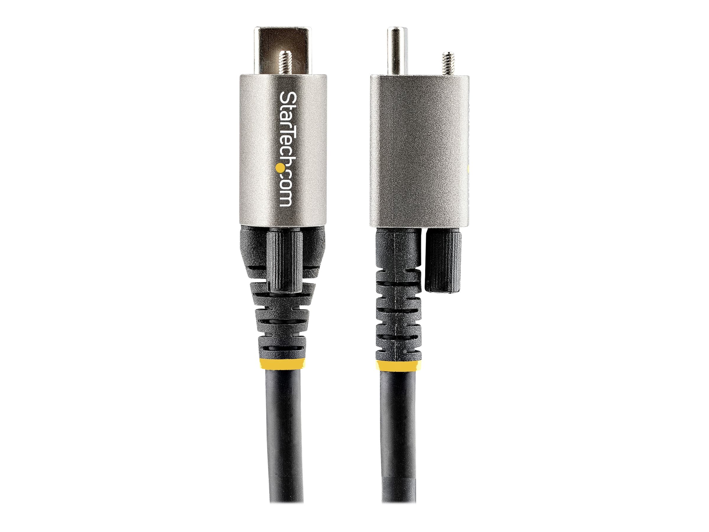 STARTECH.COM 1m USB-C cable with top screw locking 10Gbit/s - USB 3.1/3.2 Gen 2 Type-C cable - 100W 5A PD DP-Alt-Mode