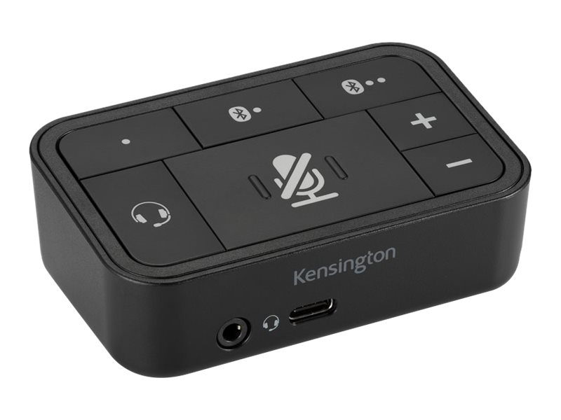 Kensington Universeller 3-in-1 Pro Audio Switch USB-C 3.0/3,5mm/Bluetooth Audio-Switch fuer Headset Kensington Universeller 3-in-1 Pro Audio Switch USB-C 3.0/3,5mm/Bluetooth Audio-Switch fuer Headset