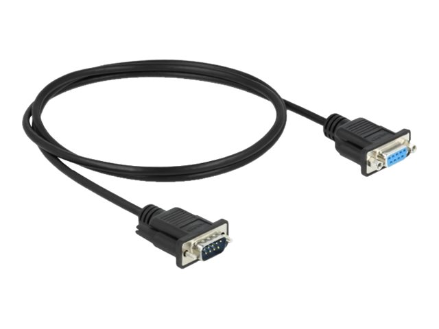 Delock Seriell Kabel RS-232 Sub-D9 Stecker zu Buchse 1 m Delock Seriell Kabel RS-232 Sub-D9 Stecker zu Buchse 1 m
