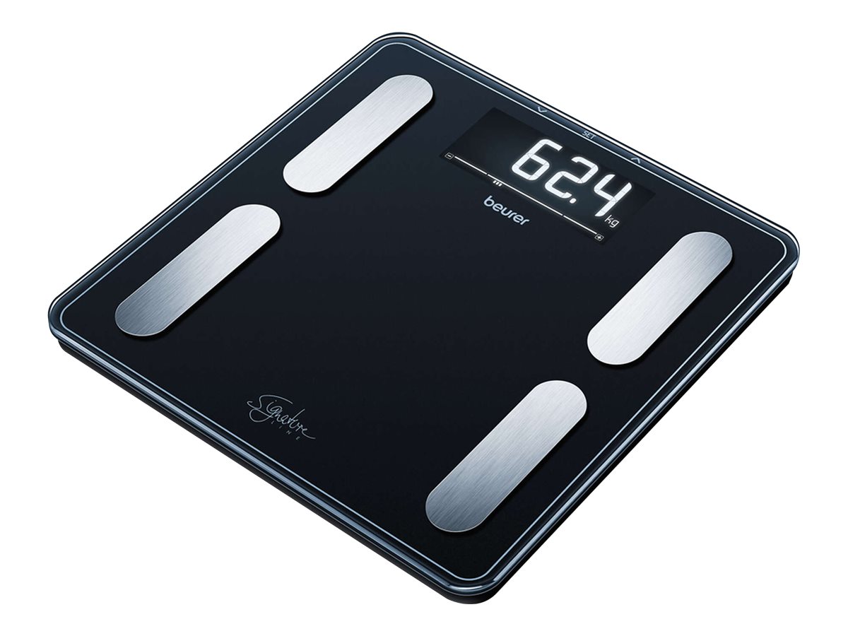 BF 400 GlasDiagnosewaage black SignatureLine 200kg XXLDisplay