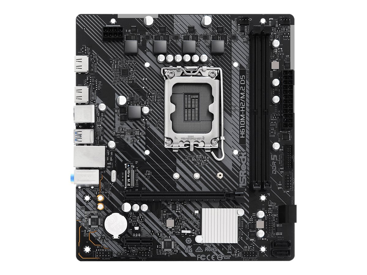 ASRock Mainboard H610M-H2/M.2 D5 - Micro ATX - LGA1700 Socket - Intel H610