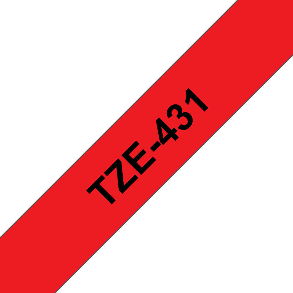 TZE431 BROTHER PT Schriftband 12mm rot