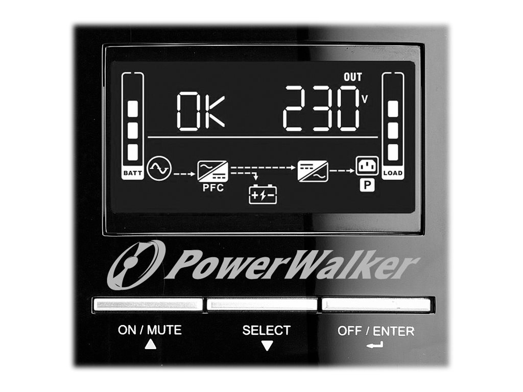 POWERWALKER VI 1500 CW IEC 1500VA / 1050W Line-Interactive USV Tower AVR Reine Sinuswelle SNMP Slot