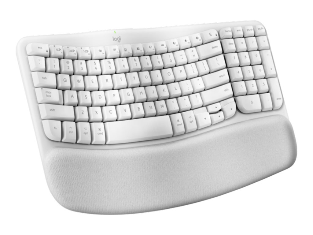 LOGITECH Wave Keys Keyboard with cushioned palm rest wireless Bluetooth LE QWERTY off-white (PAN) LOGITECH Wave Keys Keyboard with cushioned palm rest wireless Bluetooth LE QWERTY off-white (PAN)