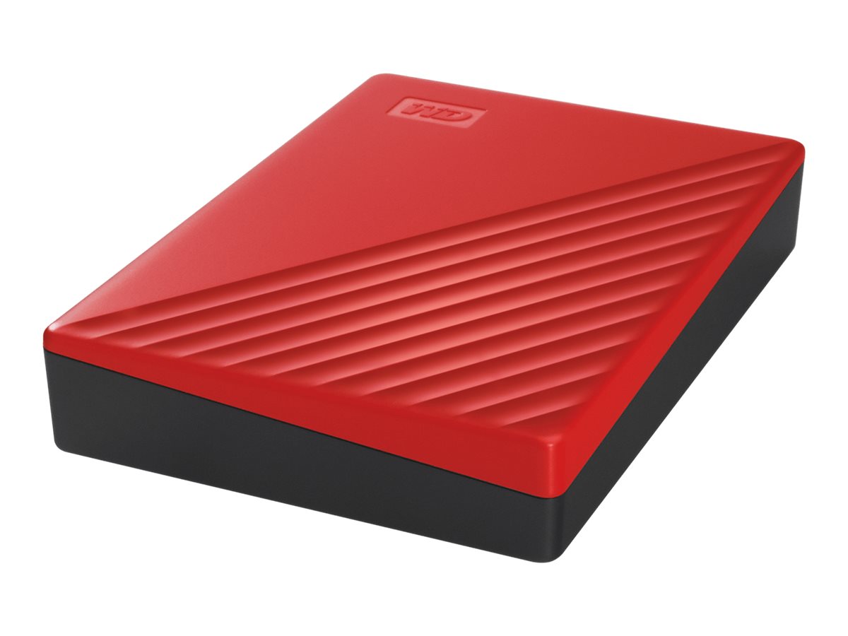 Western Digital My Passport 4 TB externe HDD-Festplatte rot, schwarz