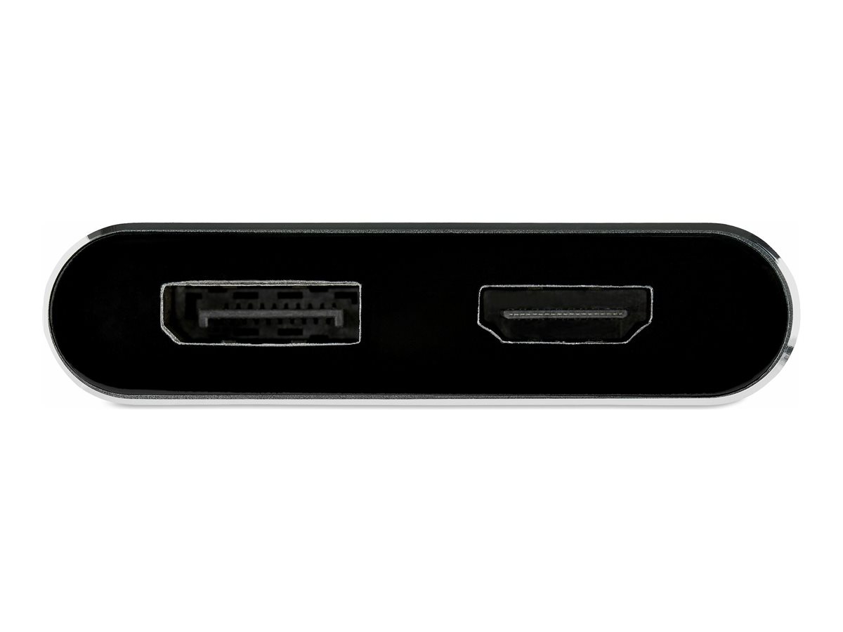 STARTECH.COM USB-C Multiport Adapter - HDMI od. DisplayPort - 4K 60Hz - 2-in-1 USB Typ C Display/Monitor Adapter fur HDMI od. DP