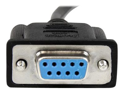 STARTECH.COM 1m Black DB9 RS232 Serial Null Modem Cable F/F