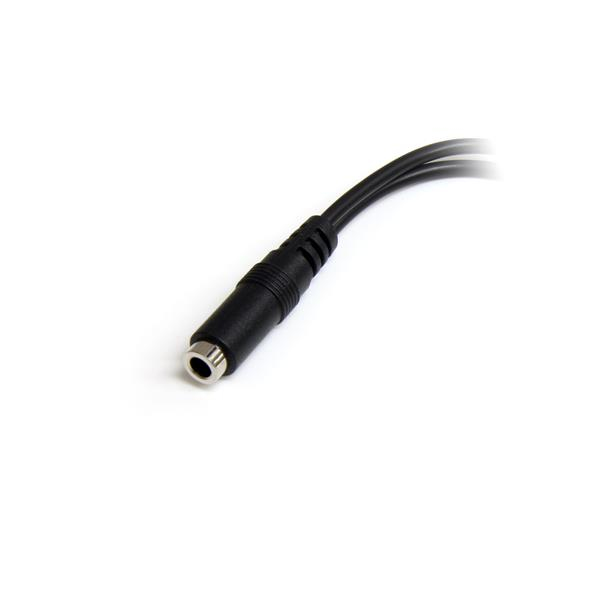 STARTECHCOM 3,5mm Audio Klinke Y Kabel Headset Splitter 1 x 3,5mm Buchse 2 x 3,5mm Stecker