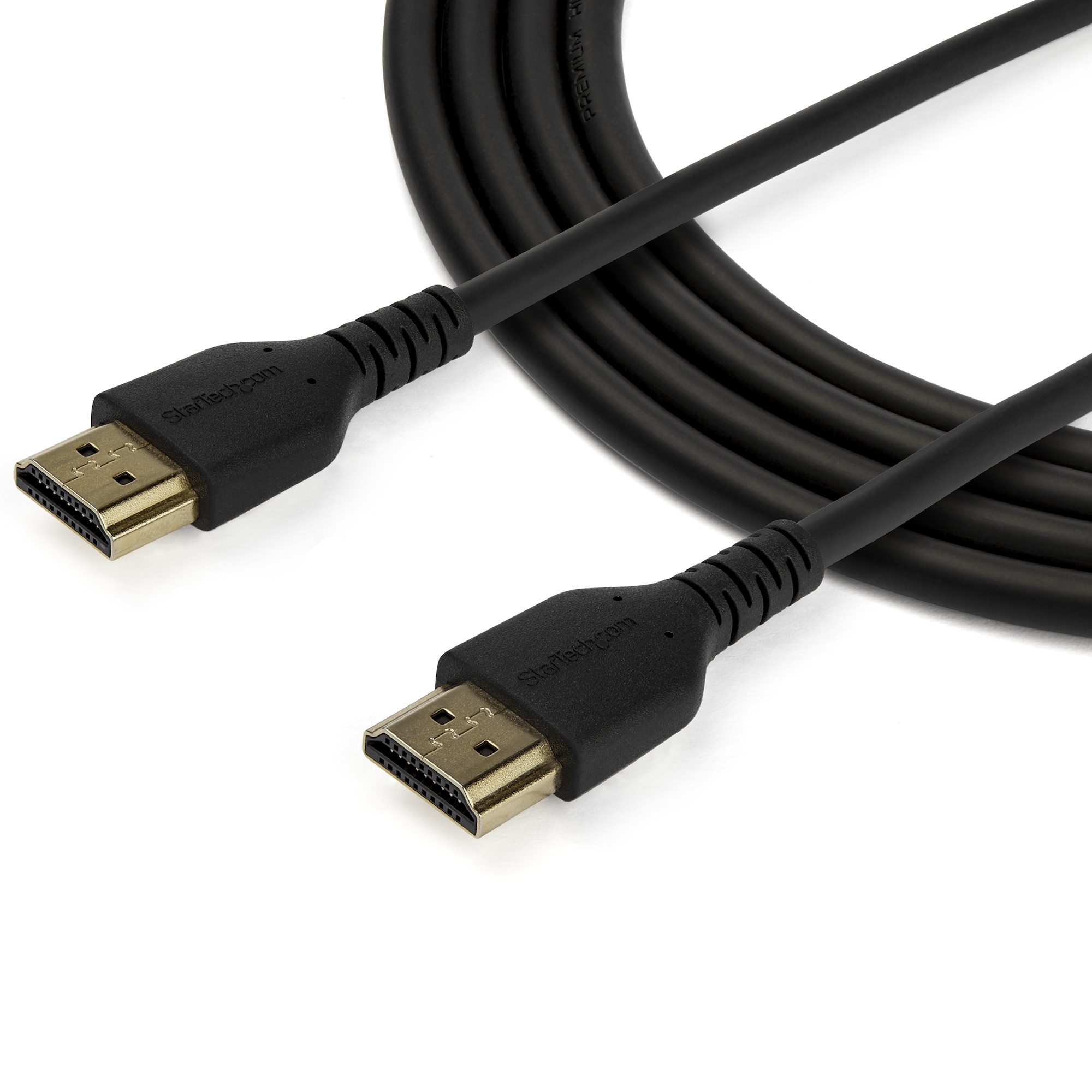 STARTECHCOM 2m Premium High Speed HDMI Kabel mit Ethernet 4K 60Hz HochleistungsHDMIzertifiziertes Kabel Aramidfaser
