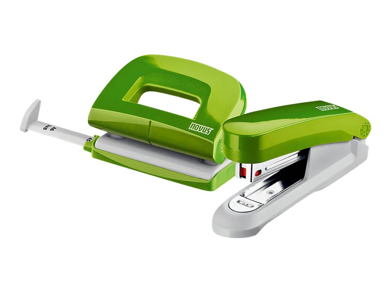 novus Locher und Heftgeraete Set E210/E15 gruen novus Locher und Heftgeraete Set E210/E15 gruen