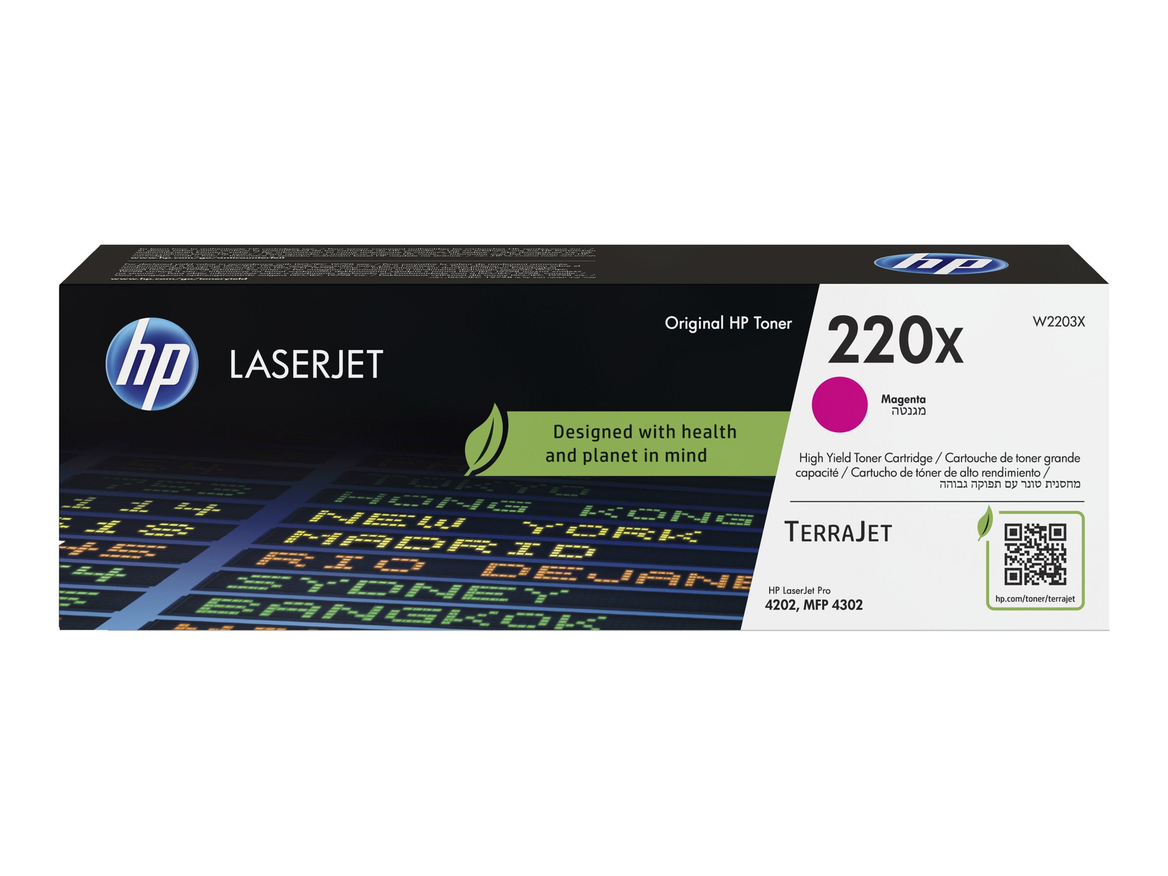 HP 220X Original Magenta LaserJet Toner Cartridge HP 220X Original Magenta LaserJet Toner Cartridge