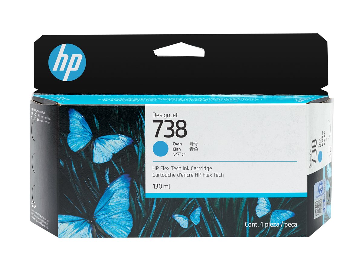 HP 738 498N5A cyan Druckerpatrone