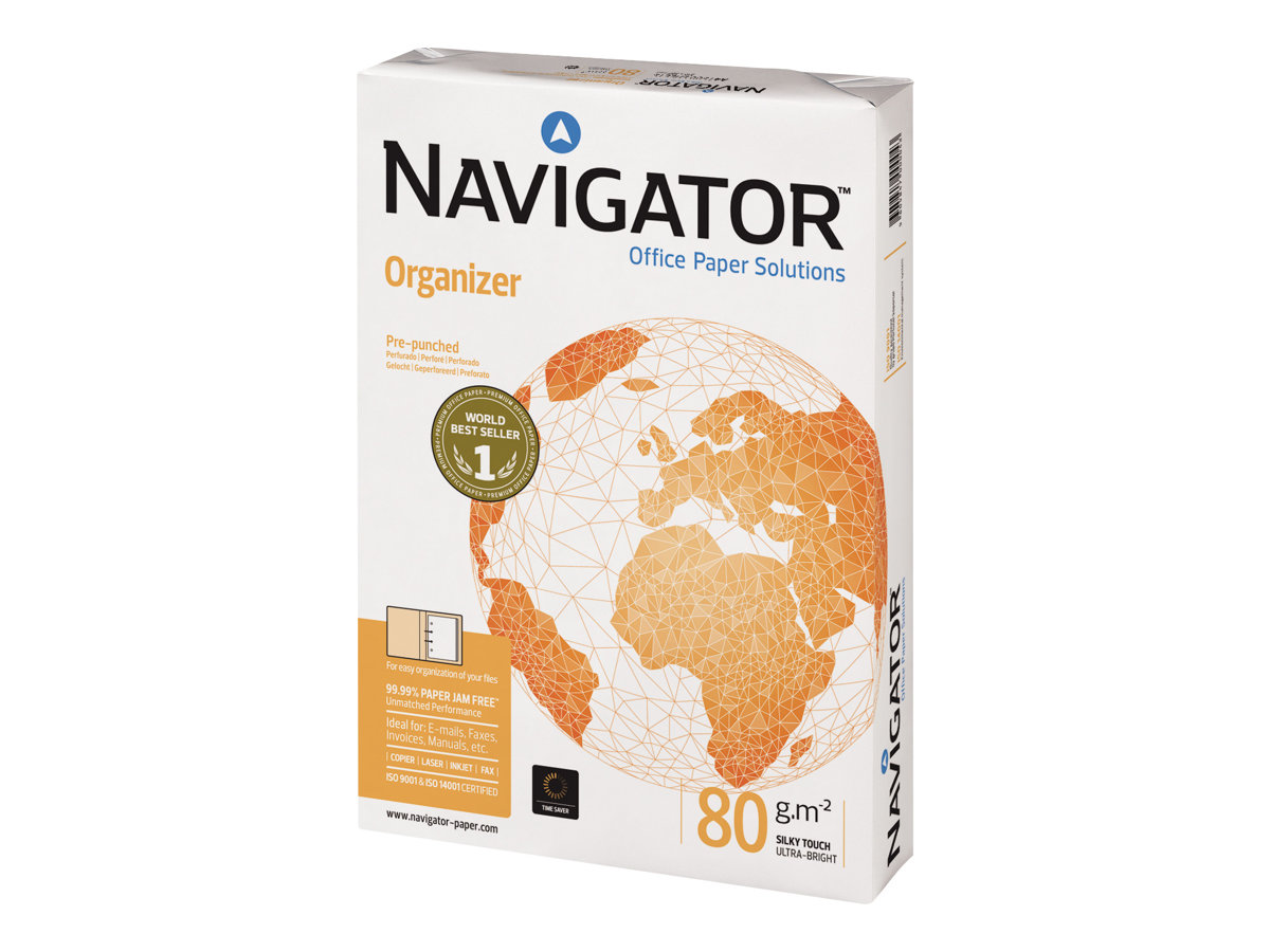 NAVIGATOR Kopierpapier Organizer DIN A4 80 g/qm 2-fach gelocht 500 Blatt