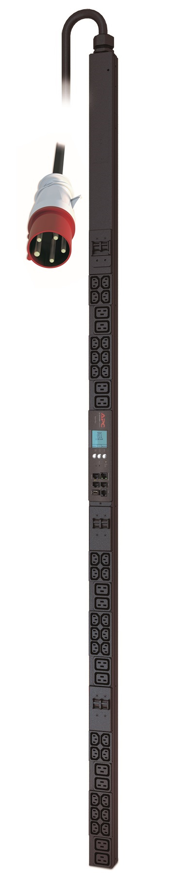 APC Metered Rack PDU Rack AC 400V 3phase Ethernet RS232 USB input IEC 60309 32A output connectors 42 0U Black