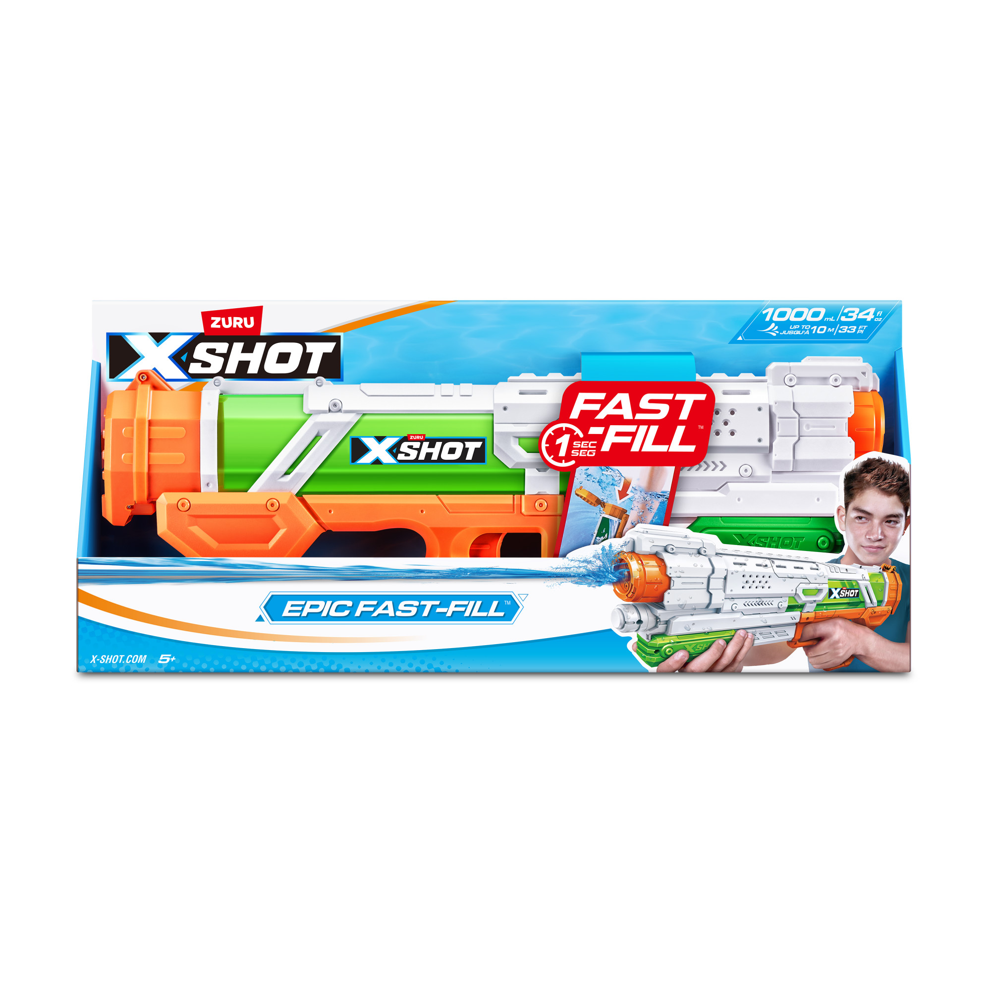 ZURU Wasserpistole XSHOT Epic Fast Fill mehrfarbig, 1 St