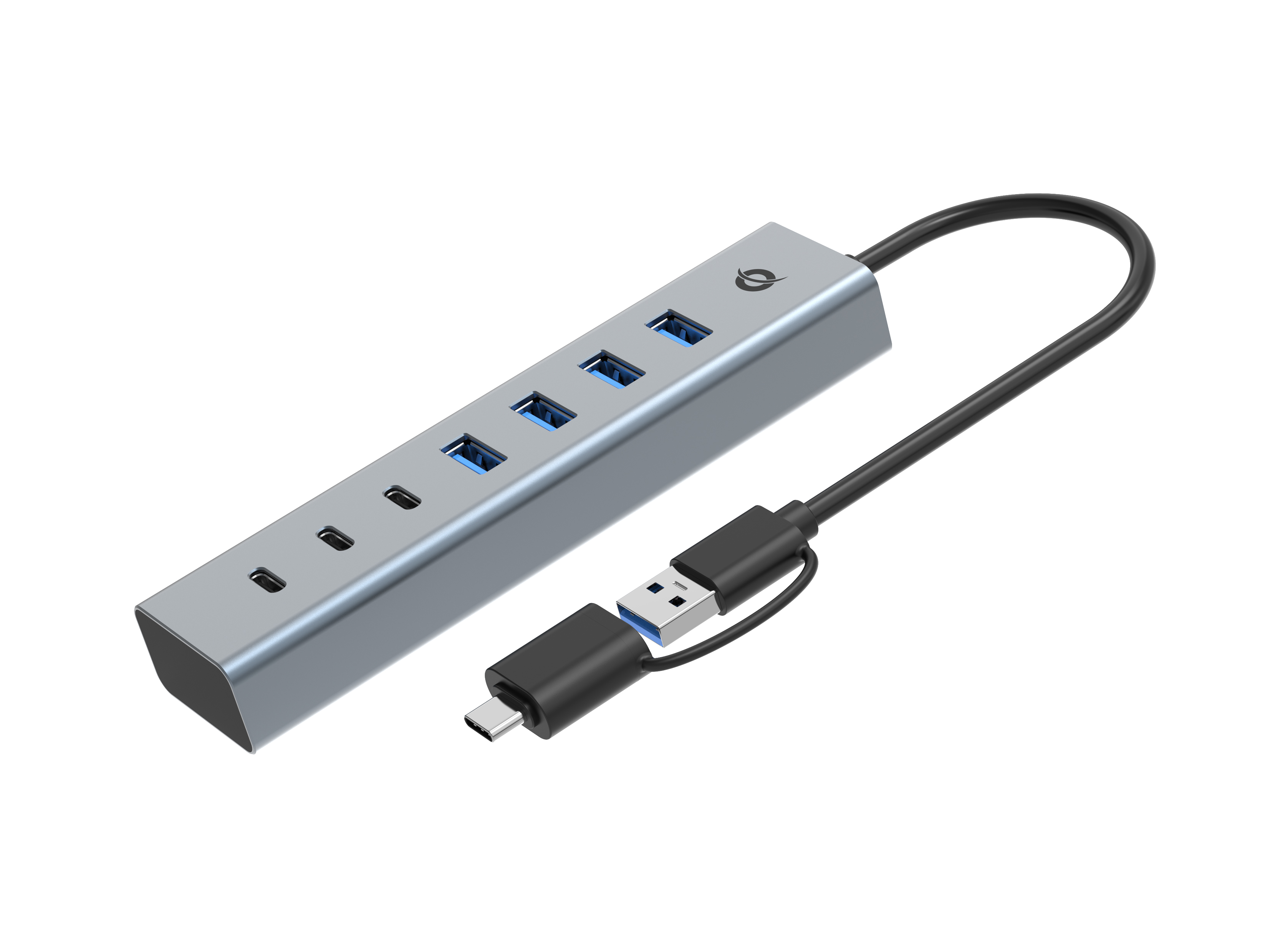 CONCEPTRONIC 7Port Hub USBA30C Adap4xA30mNetz gr