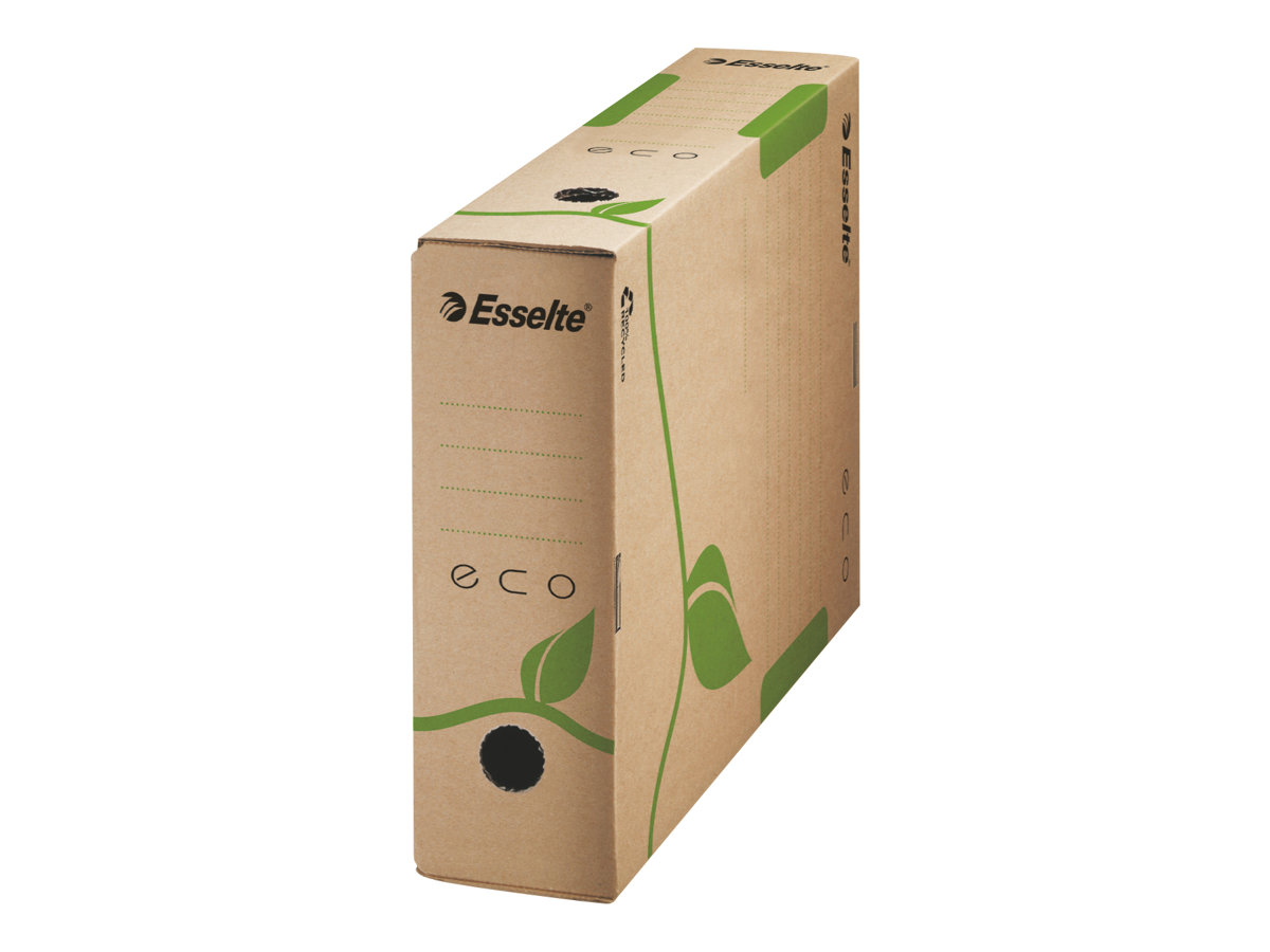 25 Esselte Archivboxen ECO braun 8,0 x 23,3 x 32,7 cm