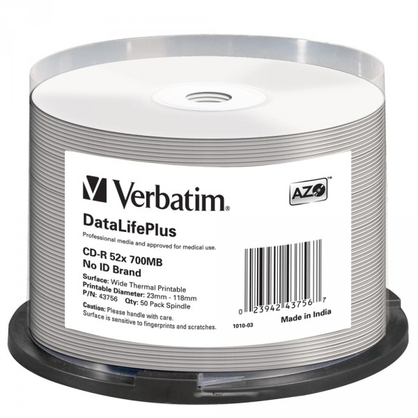 VERBATIM CDR80 700MB 52x TW (50) CB