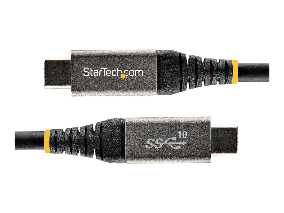 STARTECH.COM 0.5m USB-C cable 10Gbit/s - USB-IF certified USB-C cable - USB 3.1/3.2 Gen 2 Type-C cable - 100W 5A PD DP Alt Mode