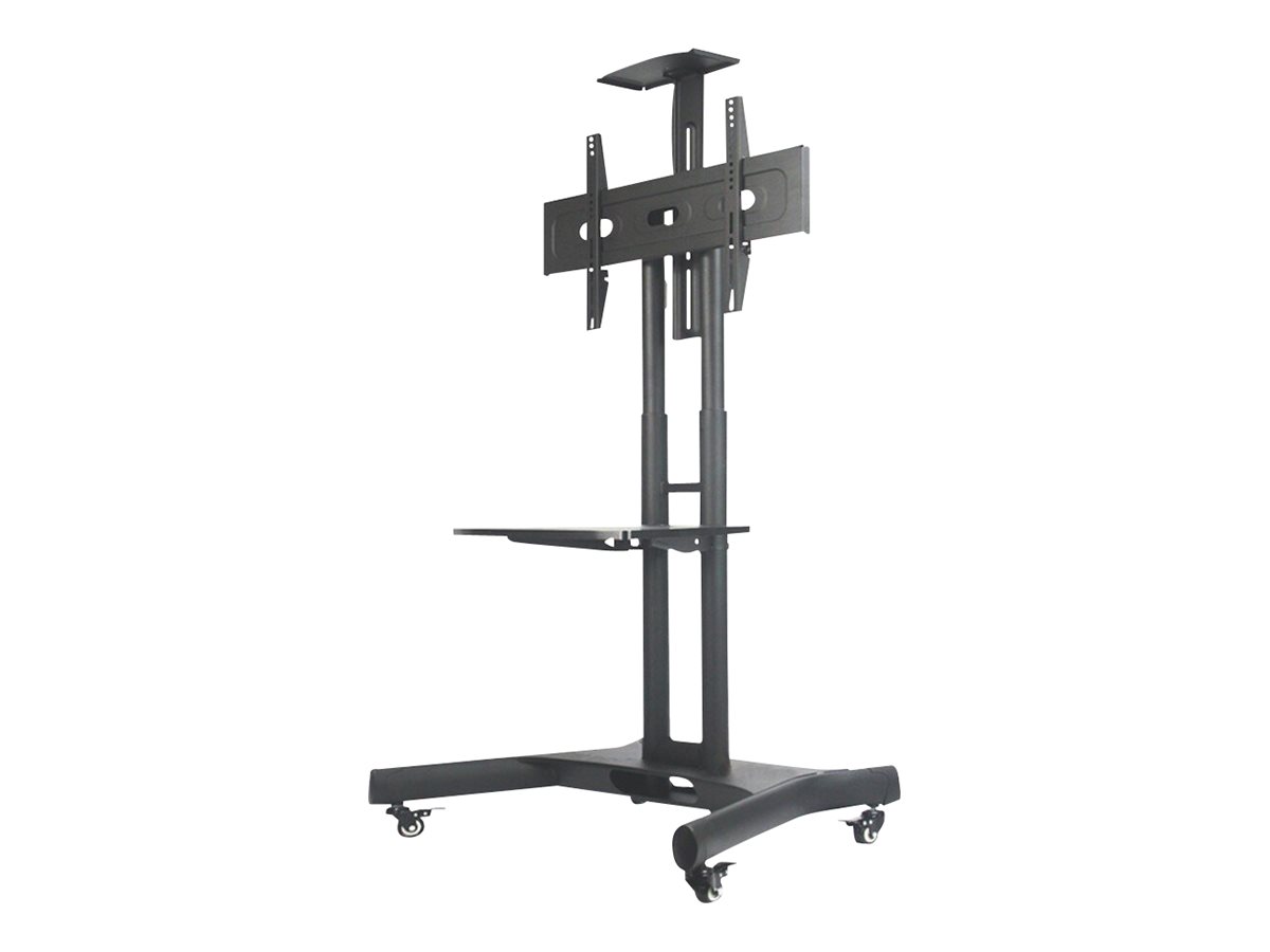 NEOMOUNTS SELECT Rollwagen Flor Stand 81-190,5cm 32-75Zoll bis 45kg VESA600x400 schwarz