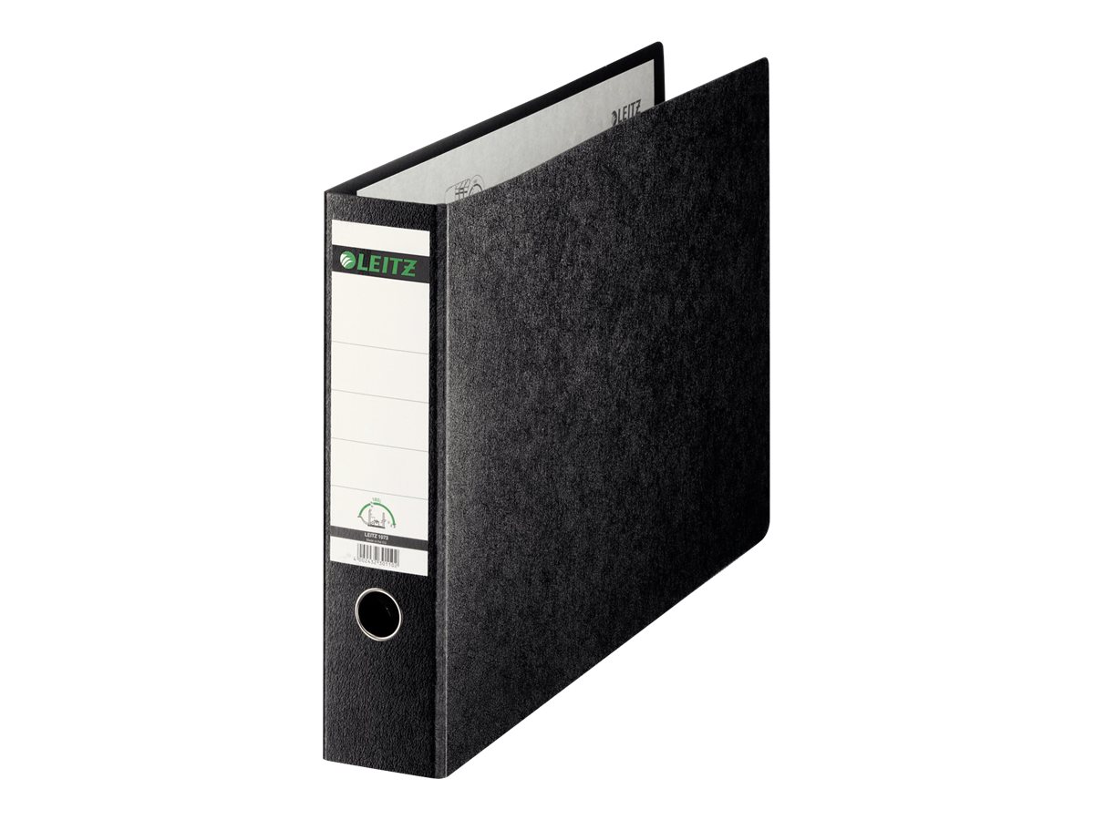 LEITZ 1073 Ordner schwarz marmoriert Karton 7,8 cm DIN A3 quer