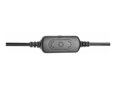 MANHATTAN Lautsprecher für PC und Laptop 2600 Series zwei verbundene Lautsprecher 1,4 m USB-Kabel USB-C/USB-A-Adapter schwarz/orange